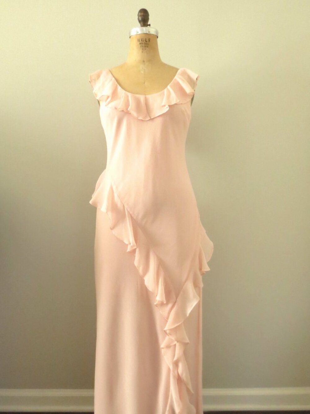 Whimsical Blush Pink Summer Maxi Dress